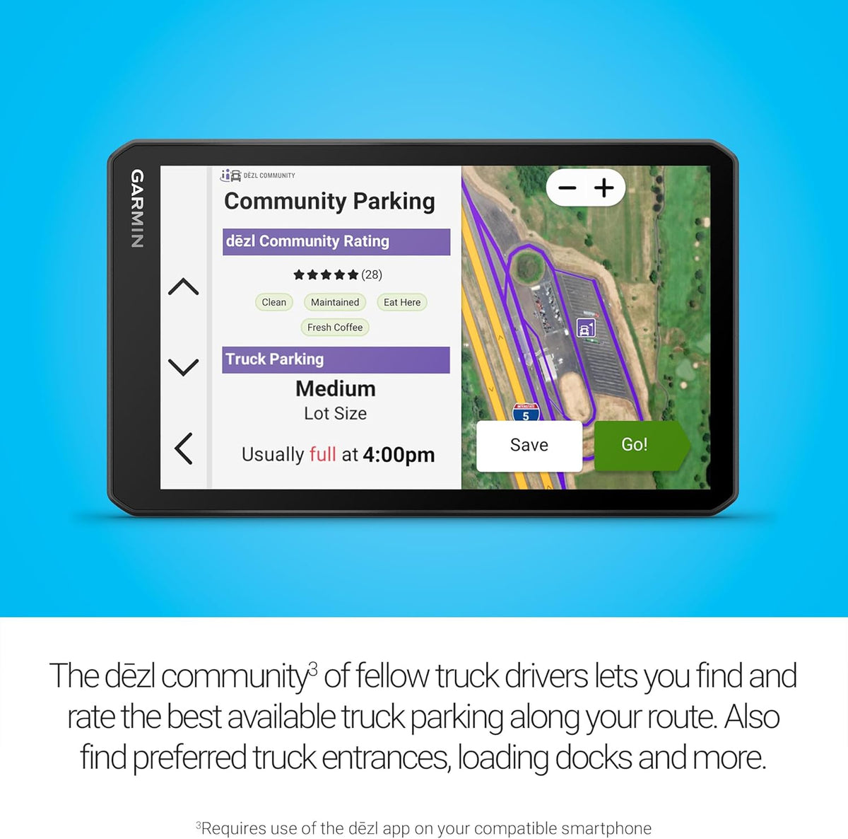 Garmin dēzlCam™ OTR725, 7” GPS Truck Navigator, Built-in Dash Camera | Crisp High-Resolution Touchscreen Display, Expert Arrival Planning, Custom Truck Routing