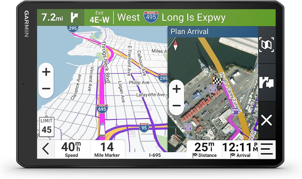 Garmin dēzl™ OTR1020, Extra-Large 10” GPS Truck Navigator | Crisp High-Resolution Touchscreen Display, Expert Arrival Planning, Custom Truck Routing
