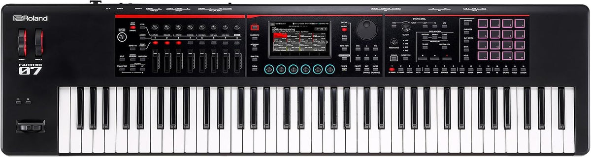 FANTOM-07 brings your creative world together,combining the sonic power and fluid workflow of the top-of-the-line FANTOM series in streamlined instruments that go everywhere your inspiration takes you