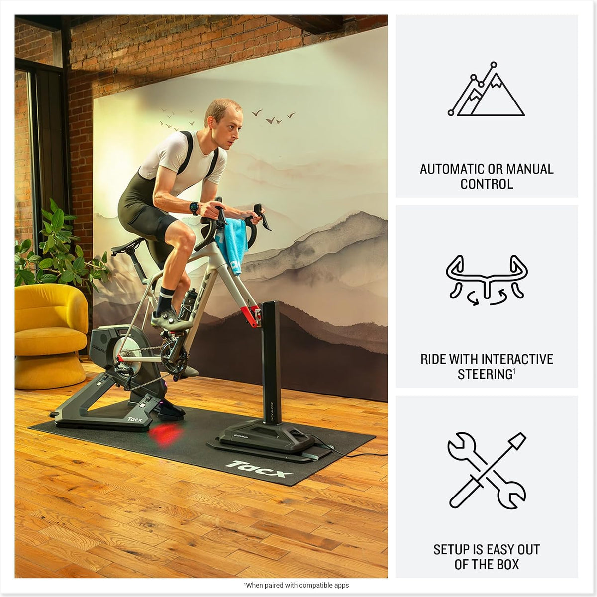 Garmin TacX® Alpine, Gradient Simulator for Indoor Training