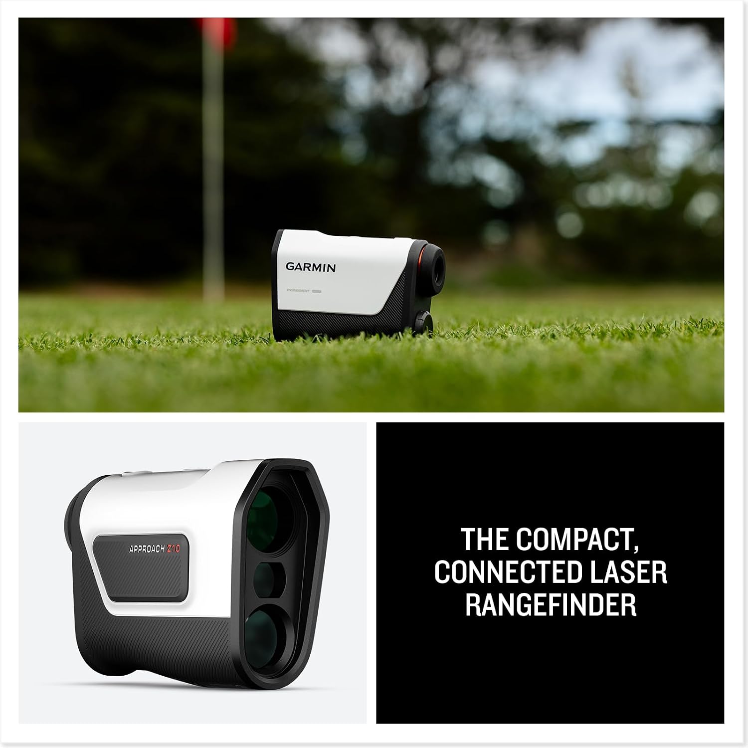 Garmin Approach® Z10, Compact Laser Rangefinder | Range up to 350 Yards with 6x Magnification, Sends Ranged Distances to Your Compatible Garmin Golf Smartwatch or Handheld