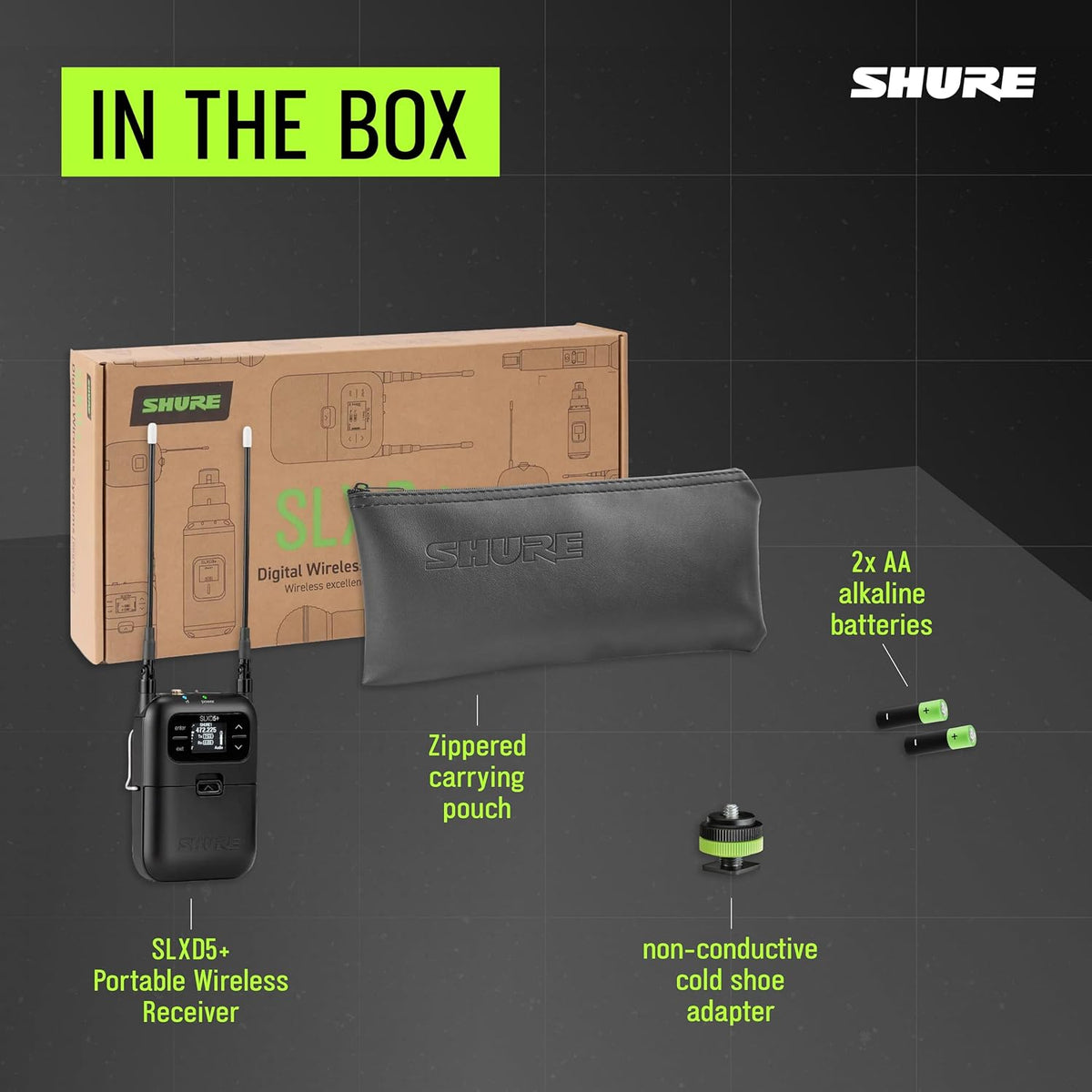 Shure SLXD5+ Portable Single-Channel Wireless Receiver
