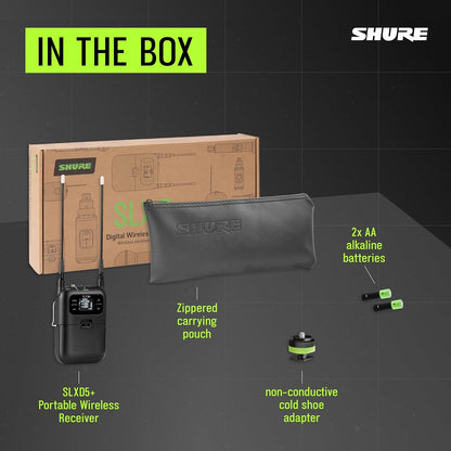 Shure SLXD5+ Portable Single-Channel Wireless Receiver