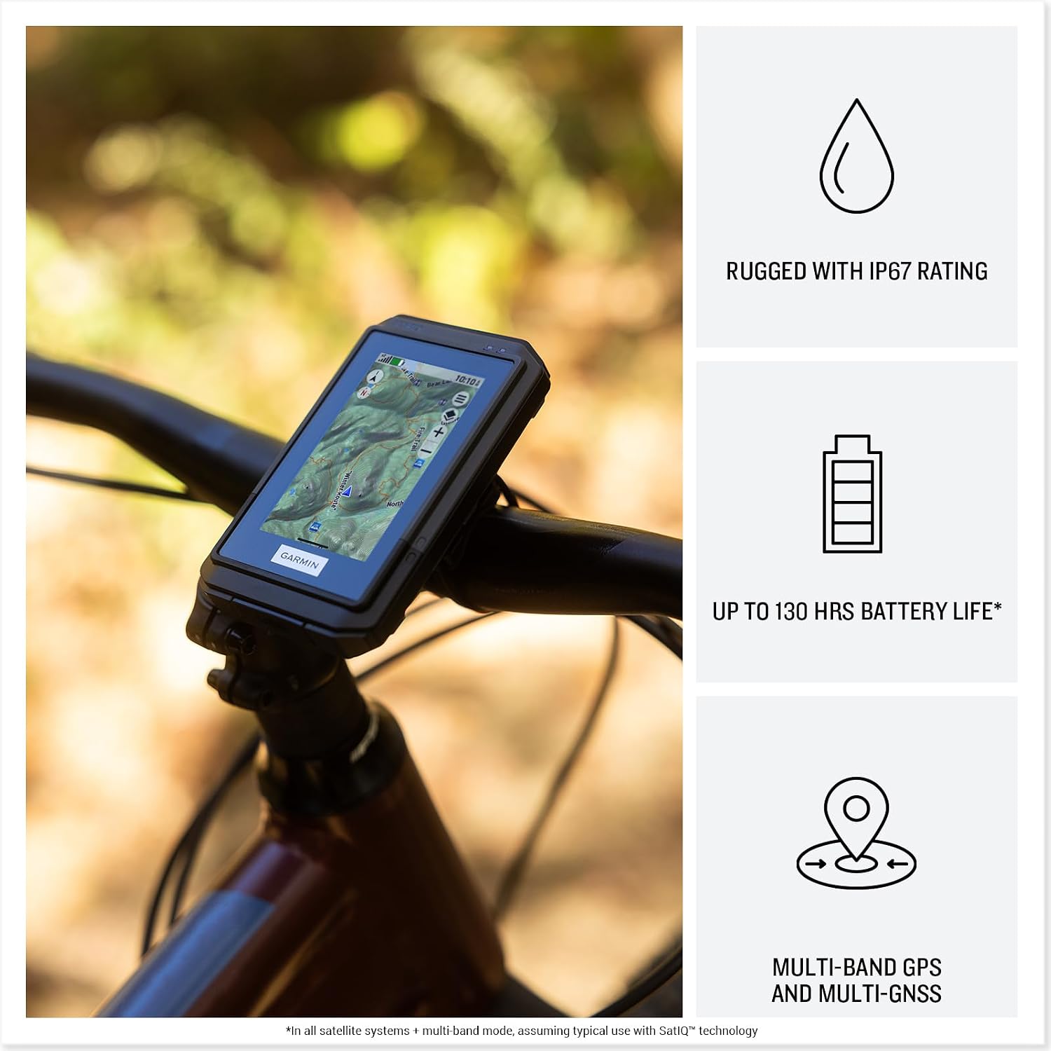 Garmin eTrex® Touch, Rugged Essential GPS Handheld Navigator | Color Touchscreen, Preloaded Maps, Long Battery Life, Plan & Review Trips, Built Tought & Weather-Resistant