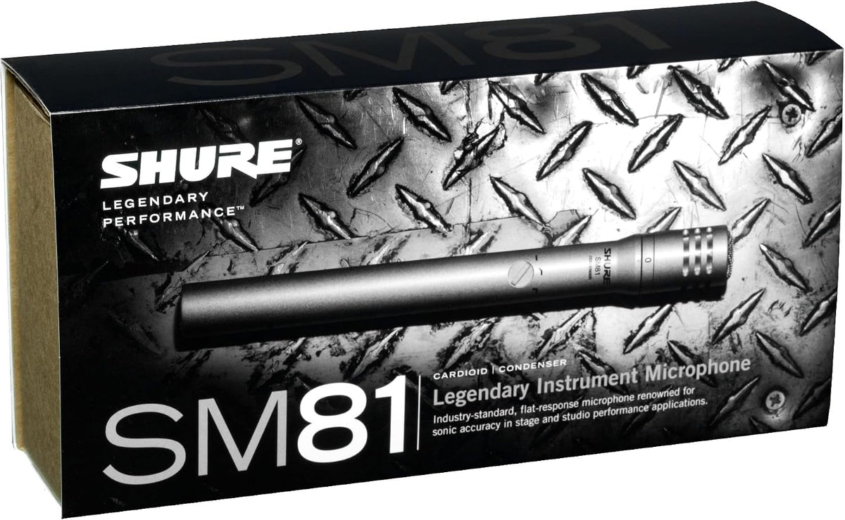 Shure SM81-LC Cardioid Condenser Instrument Microphone