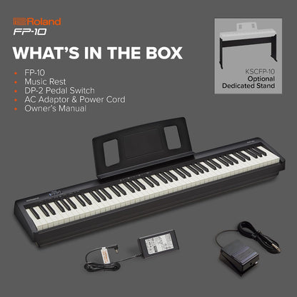 Roland FP-10 Compact 88-Note Digital Piano
