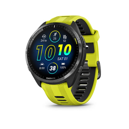 Garmin Forerunner® 965, Running Smartwatch, 47mm, Whitestone/Powder Gray | Maps, Advanced Training Metrics & Recovery Insights, Maps, Music On Your Wrist, Garmin Coach, Daily Suggested Workouts