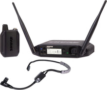 Shure GLXD14+/SM35 Dual Band Pro Digital Wireless Microphone System - 12-Hour Battery Life, 100 ft Range | SM35 Headset Mic, Single Channel Receiver (GLXD14+/SM35-Z3)