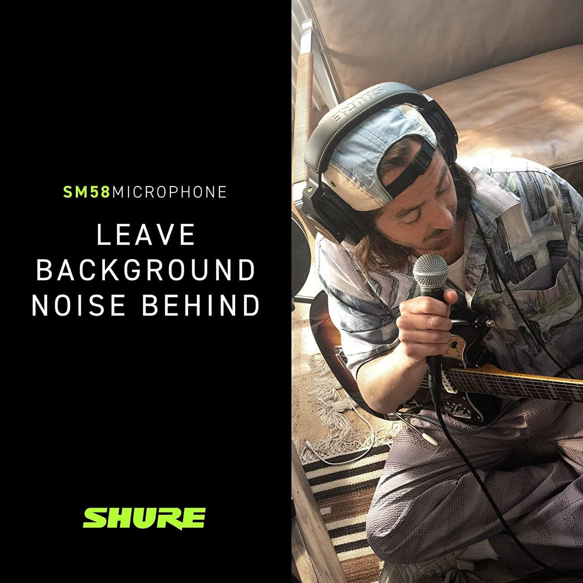 Shure SM58S Pro XLR Dynamic Vocal Microphone with On/Off Switch