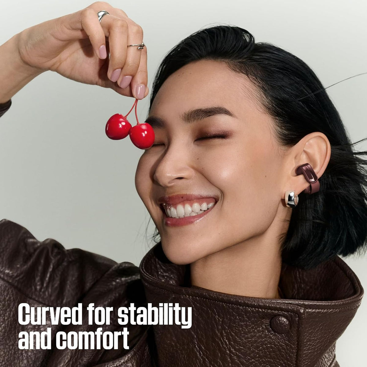 Bose Ultra Open Earbuds (2nd Gen) - Open-Ear, Clip-On, Wireless Earbuds, Bluetooth, Immersive Audio, Wireless Charging, Up to 28 Hrs of Audio, Ideal for Traveling, School, and Office, Cherry Chocolate