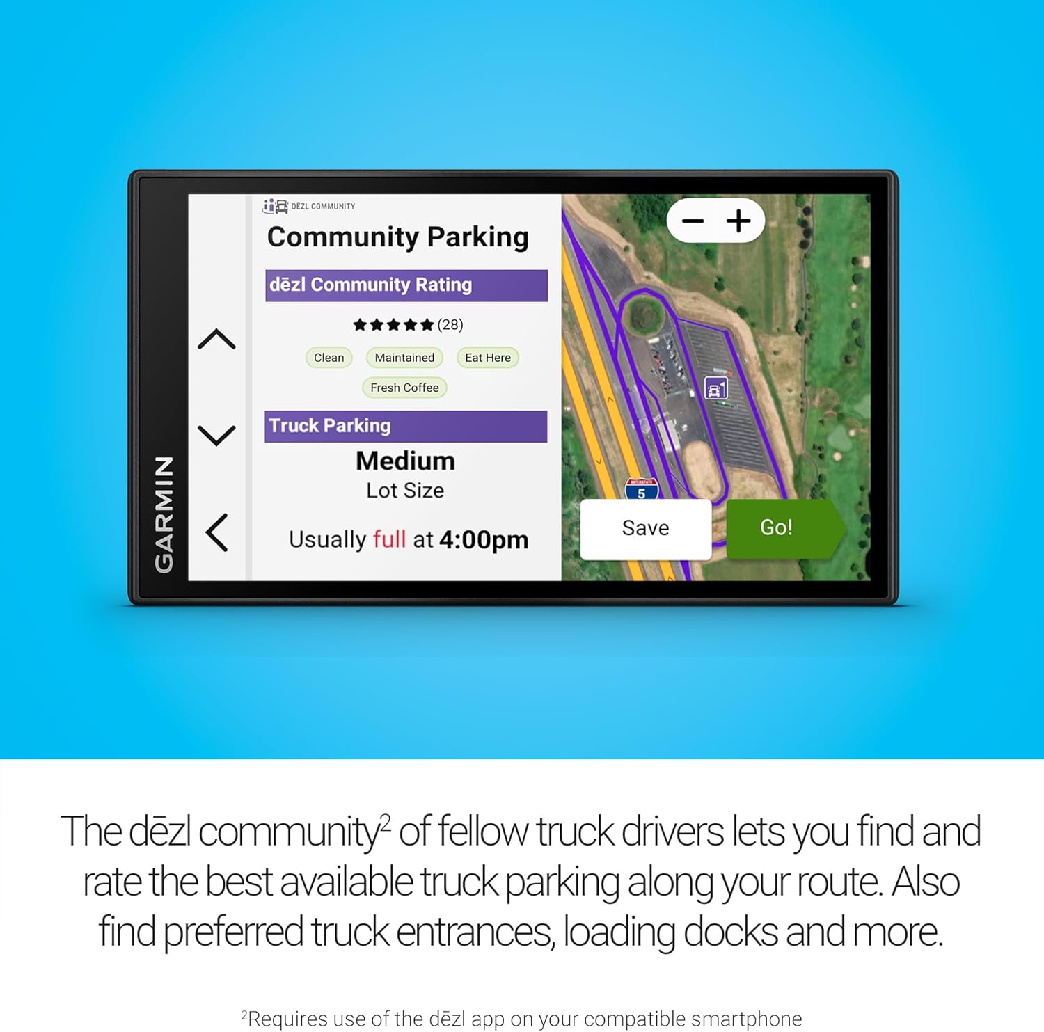 Garmin dēzl™ OTR620, 6” GPS Truck Navigator | Crisp High-Resolution Touchscreen Display, Expert Arrival Planning, Custom Truck Routing