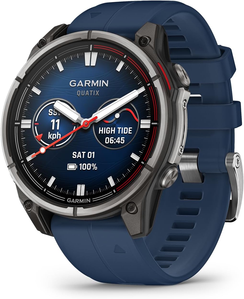 Garmin quatix® 8, Marine GPS Smartwatch, 47mm | Ultimate Nautical Smartwatch, AMOLED Display, Chartplotter Control, Built-In Flashlight, Dedicated Marine Features