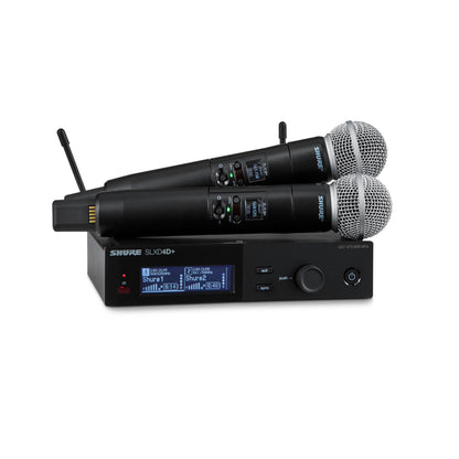 Shure SLXD24D+ Dual Wireless System with Nexadyne 8/C - G57 Band