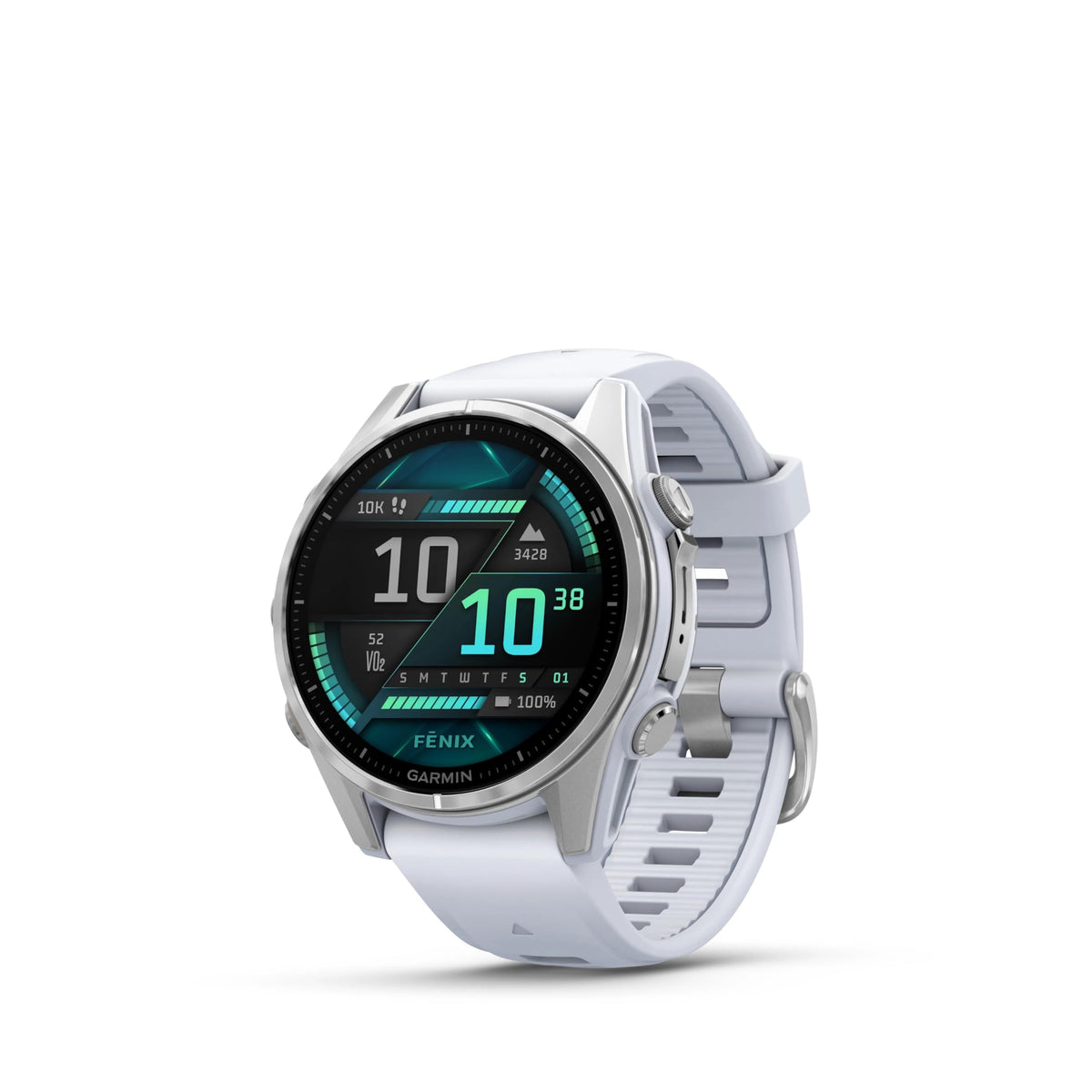 Garmin fēnix® 8, 43mm, Whitestone | Premium Multisport Smartwatch, AMOLED Display, GPS, Built-In Flashlight, Dive-Rated, Built-In Speakers & Mic