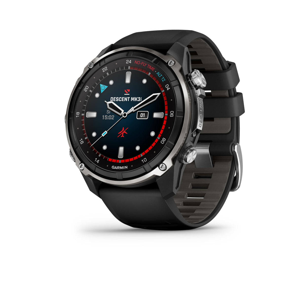 Garmin Descent™ Mk3, Watch-Style Dive Computer, 43mm, Fog Gray | Subwave Sonar Networking, Multiple Dive Modes, Dive Focused Design, Dive Readiness Tool, Built-In Flashlight, Dive Log