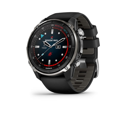 Garmin Descent™ Mk3, Watch-Style Dive Computer, 43mm, Fog Gray | Subwave Sonar Networking, Multiple Dive Modes, Dive Focused Design, Dive Readiness Tool, Built-In Flashlight, Dive Log