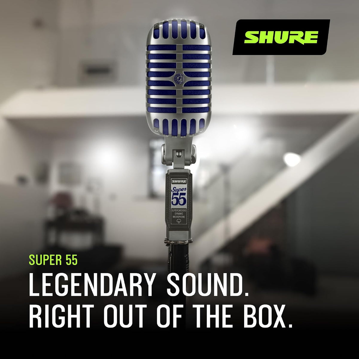 Shure Super 55 Deluxe Supercardioid Dynamic Vocal Microphone