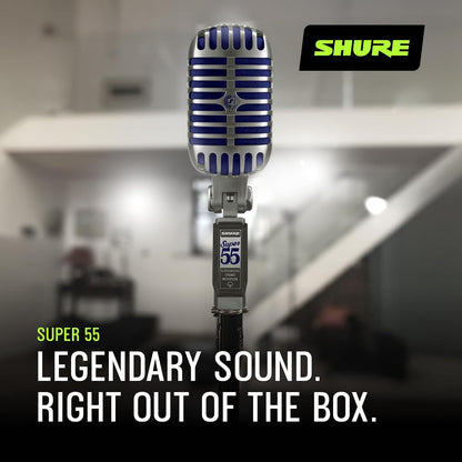 Shure Super 55 Deluxe Supercardioid Dynamic Vocal Microphone