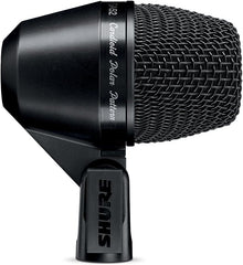 Shure PGA52 Dynamic Microphone - Swivel-Mount Kick-Drum with Cardioid Pick-up Pattern, No Cable (PGA52-LC)