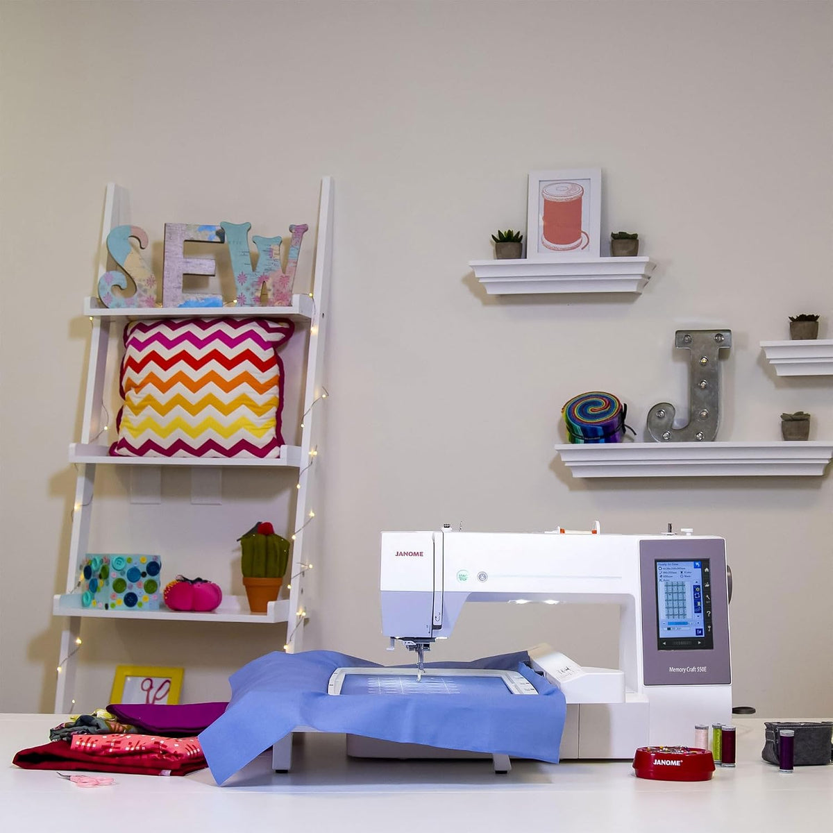 Janome Memory Craft 550E 14x7.9" Embroidery Machine