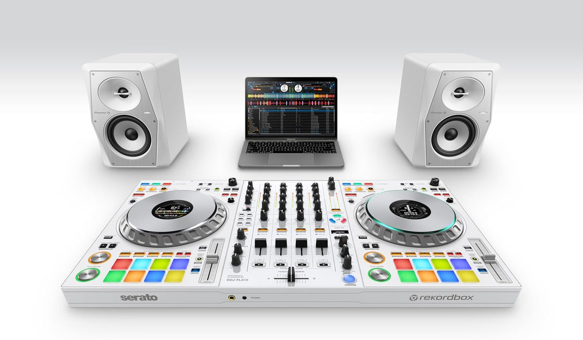 Pioneer DJ DDJ-FLX10 4-Channel DJ Controller, Track Separation, White