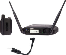 Shure GLXD14+/B98 Dual Band Digital Wireless Microphone System for Brass, Woodwinds, Percussion - 12-Hour Battery Life, 100 ft Range | Clip-on Instrument Mic, Single Channel Receiver (GLXD14+/B98-Z3)