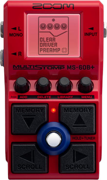 Zoom MS-60B+ MultiStomp Bass Effects with Amp Models