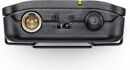 Shure BLX14/B98 Instrument Audio System H11 Band (572–596 MHz) – BLX4 Receiver, BLX1 Bodypack & BETA 98H/C Clip-On Mic for Brass, Woodwinds & Percussion, Up to 14 Hr Battery, 300 ft Range