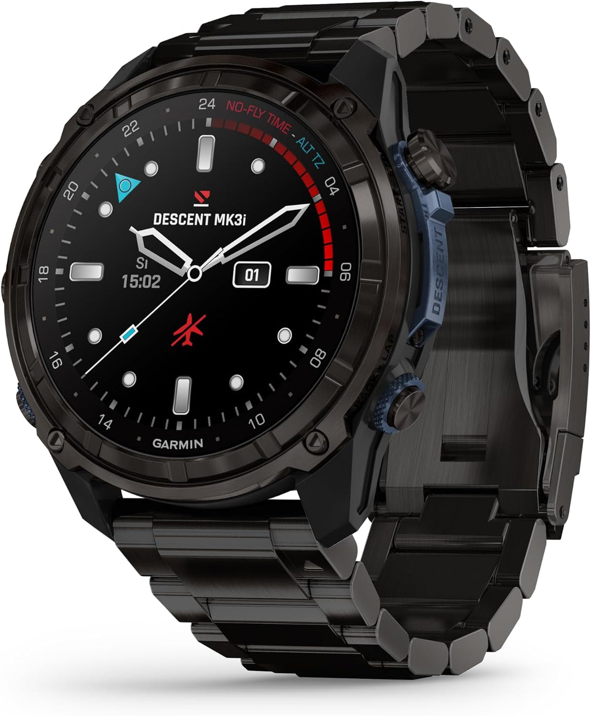 Garmin Descent™ Mk3i, Watch-Style Dive Computer, 51mm, DLC Titanium