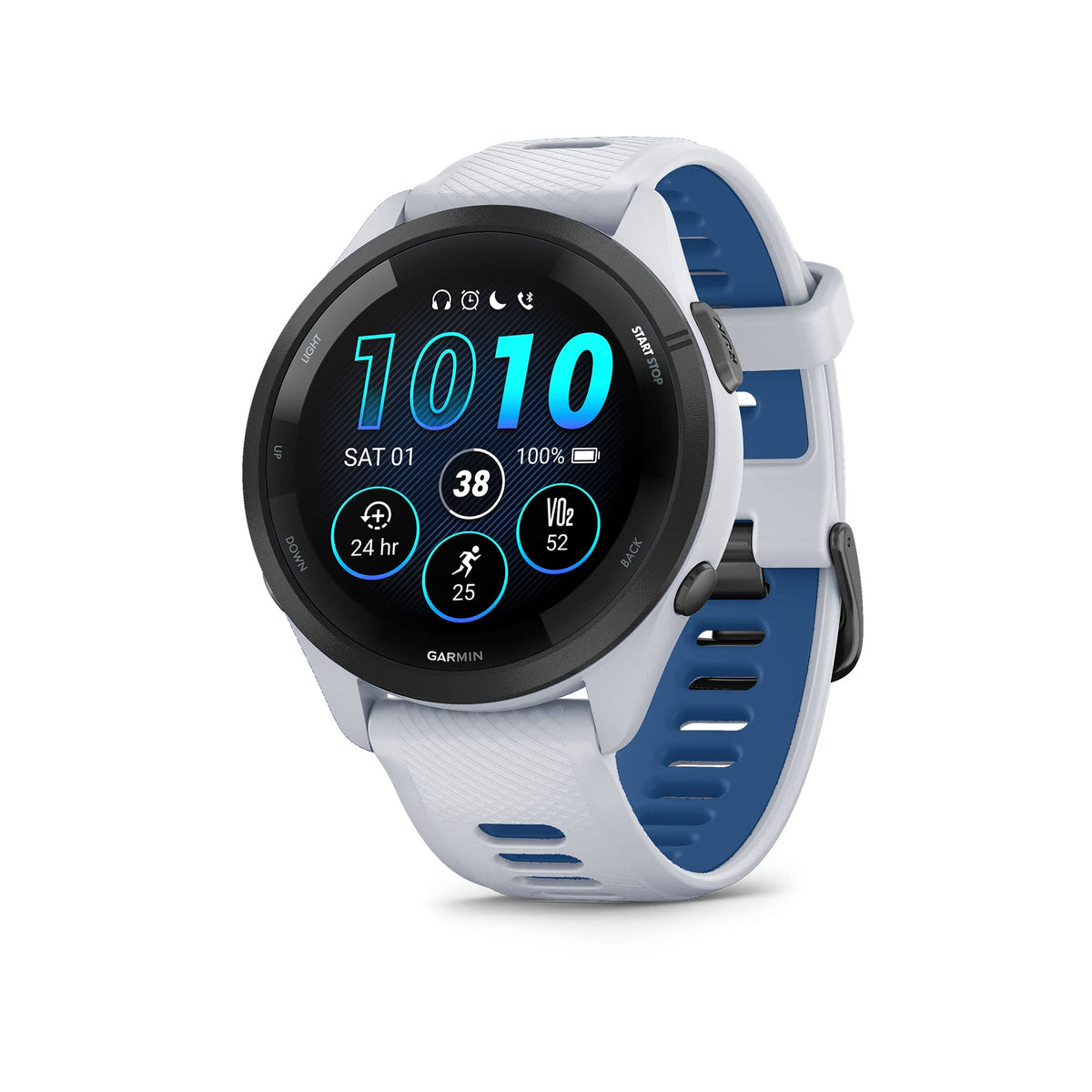 Garmin Forerunner® 265S, Running Smartwatch, 42mm, Black/Amp Yellow | Advanced Training Metrics & Recovery Insights, Music On Your Wrist, Garmin Coach, Daily Suggested Workouts
