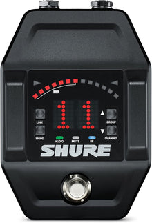 Shure GLXD6+ Pro Digital Guitar Pedal Receiver – for GLX-D+ Dual Band Wireless Systems, 9V DC Power, Built-in Tuner (GLXD6+-Z3)