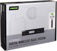 Shure GLXD24R+/B58 Dual Band Pro Digital Wireless Microphone System - 12-Hour Battery Life, 100 ft Range | BETA 58A Handheld Vocal Mic, Single Channel Rack Mount Receiver (GLXD24R+/B58-Z3)