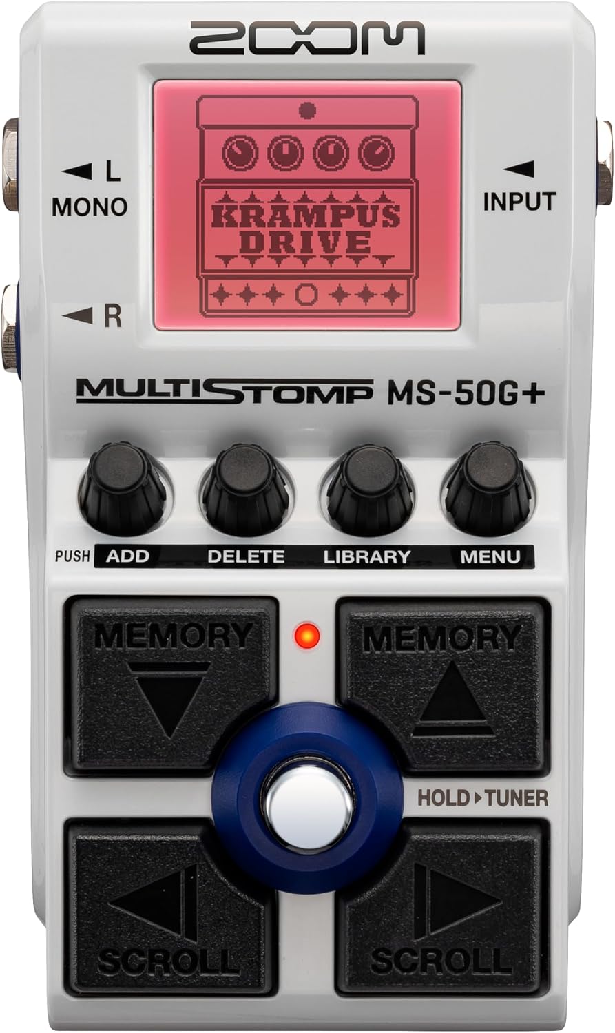 Zoom MS-50G+ MultiStomp Guitar Effects Pedal with 100+ Effects & Stereo Out