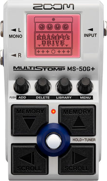 Zoom MS-50G+ MultiStomp Guitar Effects Pedal with 100+ Effects & Stereo Out