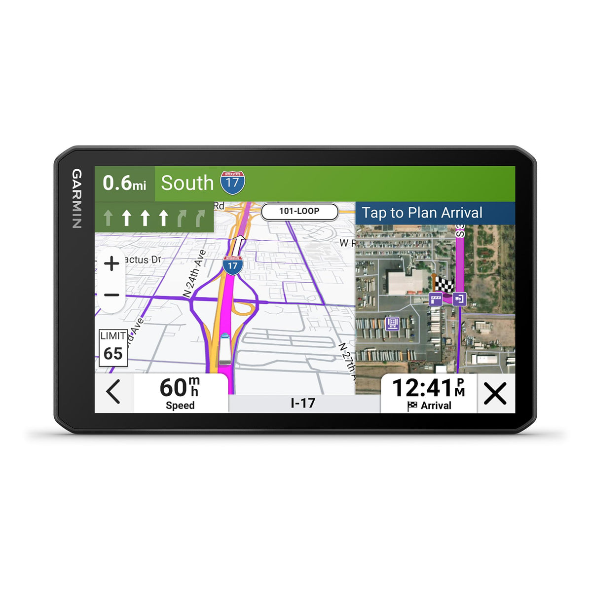 Garmin dēzl™ OTR1020, Extra-Large 10” GPS Truck Navigator | Crisp High-Resolution Touchscreen Display, Expert Arrival Planning, Custom Truck Routing