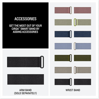 Garmin CIRQA™ Smart Band, No Subscription, L-XL Black | Screenless Health & Fitness Tracker, No Subscription Required, Automatically Detects a Variety of Activities