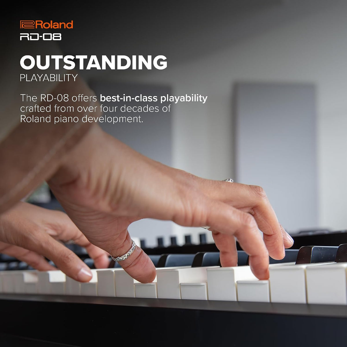 Roland RD-08 Stage Piano, 88-Note Weighted-Action PHA-4 Keyboard