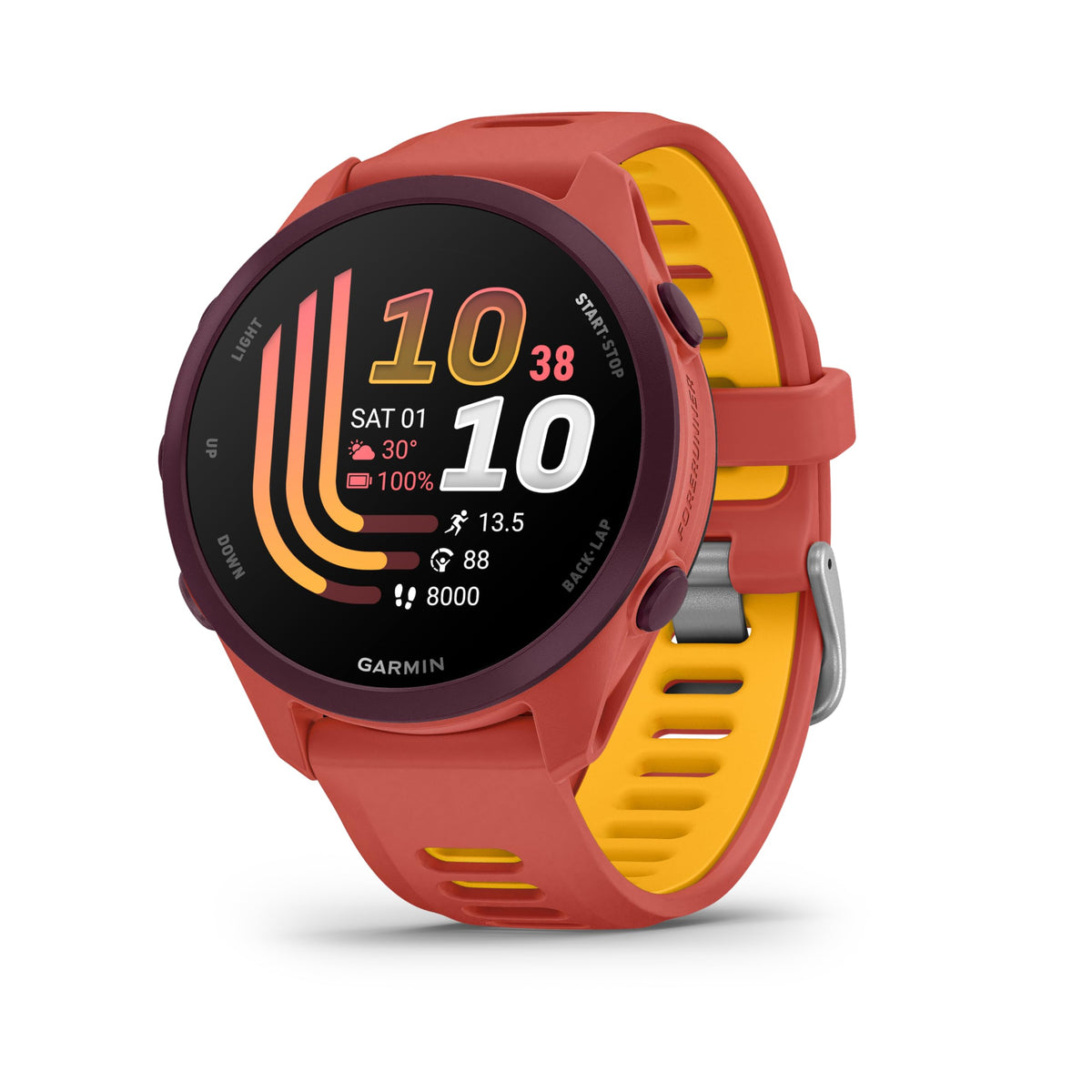 Garmin Forerunner® 170 Music, 43mm, Black/Amp Yellow | GPS Running Smartwatch, Music On Your Wrist, Pace & Distance, Daily Suggested Workouts, Garmin Coach, Adaptive Training Plans
