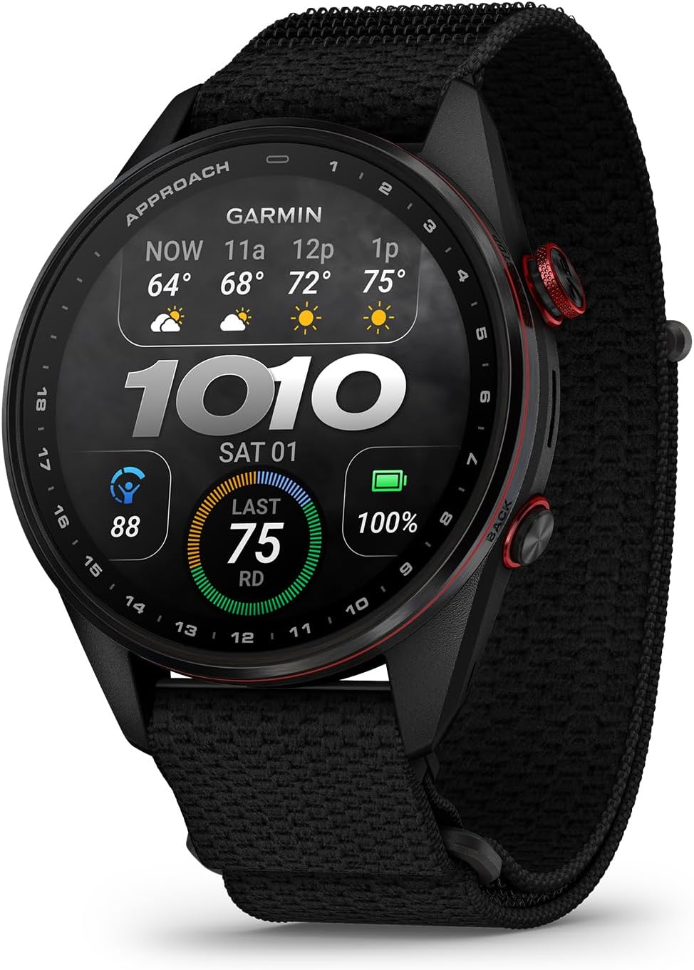 Garmin Approach® S72, Advanced Golf Smartwatch, 47mm, Black
