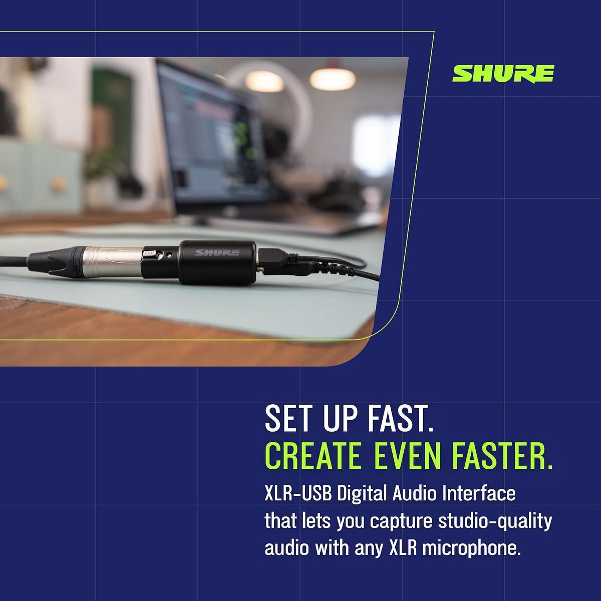 Shure MVX2U Gen 2 XLR-to-USB-C Audio Interface