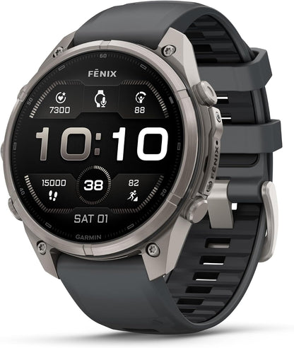 Garmin fēnix® 9 Pro, Titanium, 47mm, Graphite/Black