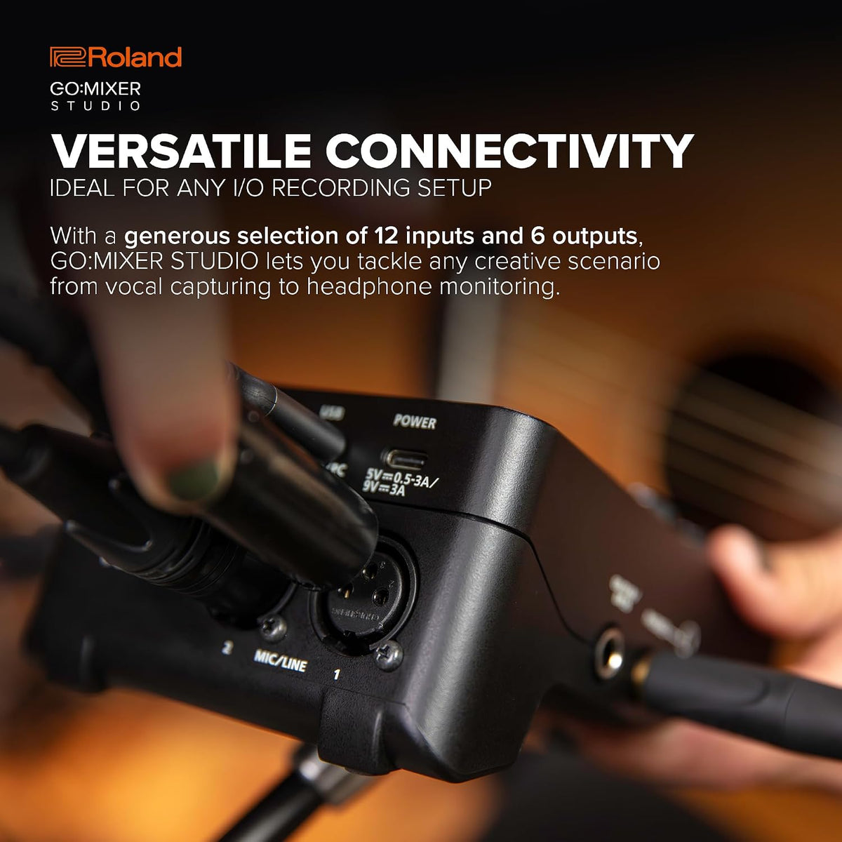 Roland GO:MIXER STUDIO | Portable Multi-Channel Mixer & Audio Interface | Perfect for Content Creators & Musicians | Studio-Grade Audio Quality | Onboard FX