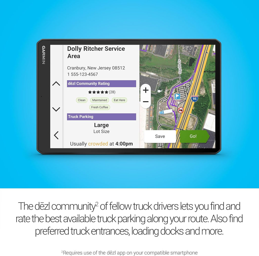 Garmin dēzl™ OTR1020, Extra-Large 10” GPS Truck Navigator | Crisp High-Resolution Touchscreen Display, Expert Arrival Planning, Custom Truck Routing