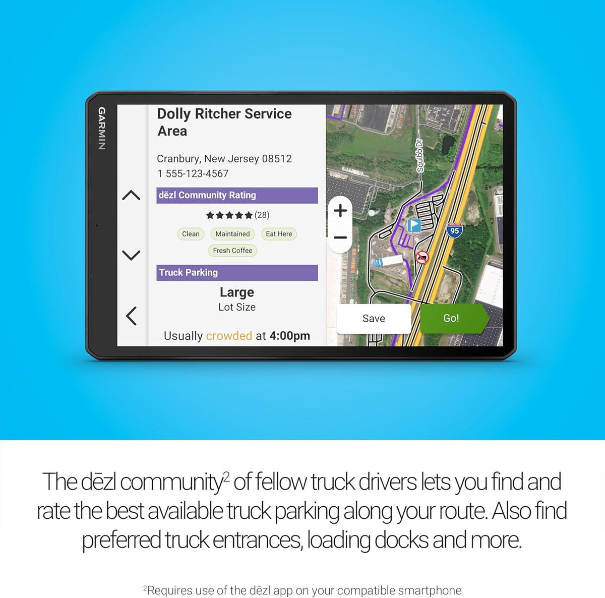 Garmin dēzl™ OTR1020, Extra-Large 10” GPS Truck Navigator | Crisp High-Resolution Touchscreen Display, Expert Arrival Planning, Custom Truck Routing
