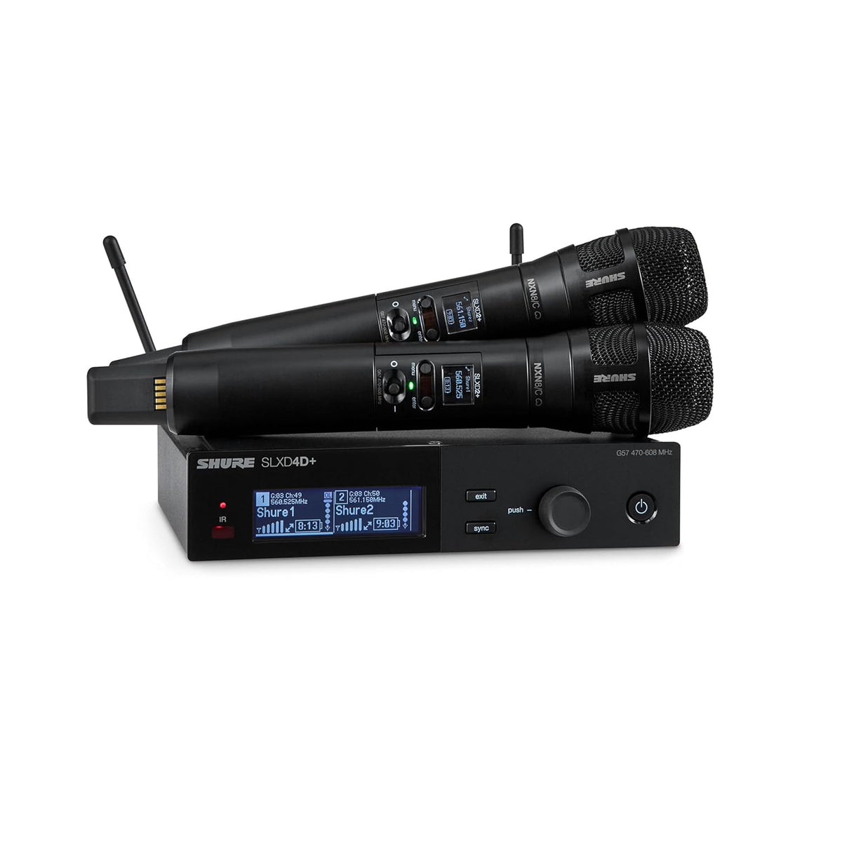 Shure SLXD24D+ Dual Wireless System with Nexadyne 8/C - G57 Band