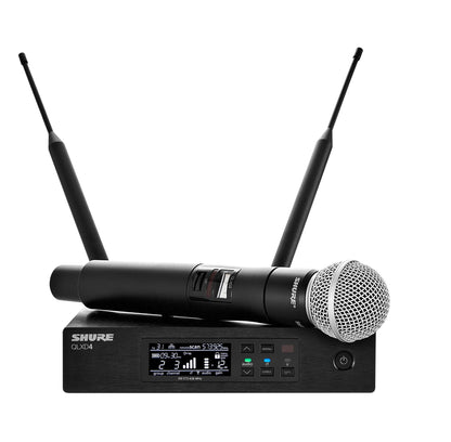 Shure QLXD2 Handheld Transmitter with SM58 Vocal Mic Capsule for QLX-D Digital Wireless Systems, Receiver Sold Separately, H50 Band