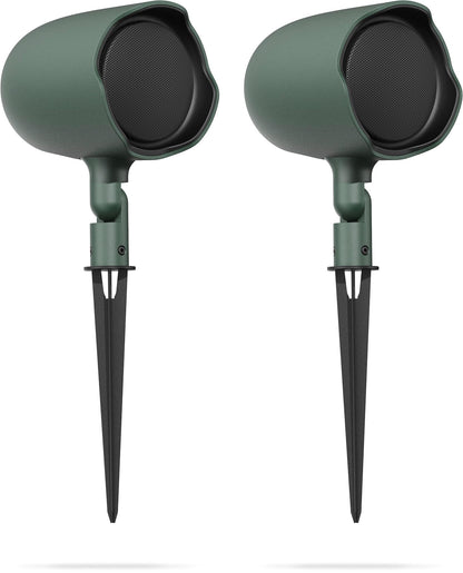 JBL Professional Control 88M Wired, Two-Way Coaxial, Mushroom Style Outdoor, Landscape, Garden, Architectural, Waterproof Speaker, 8-Inch, 360 Degree Sound. Sold Individually. Green