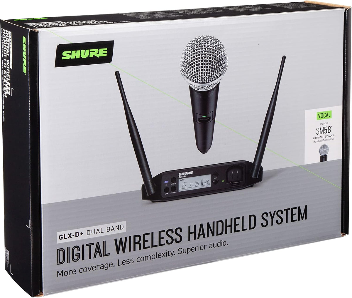 Shure GLXD24+/SM58 Digital Wireless Vocal System - Z3 Band