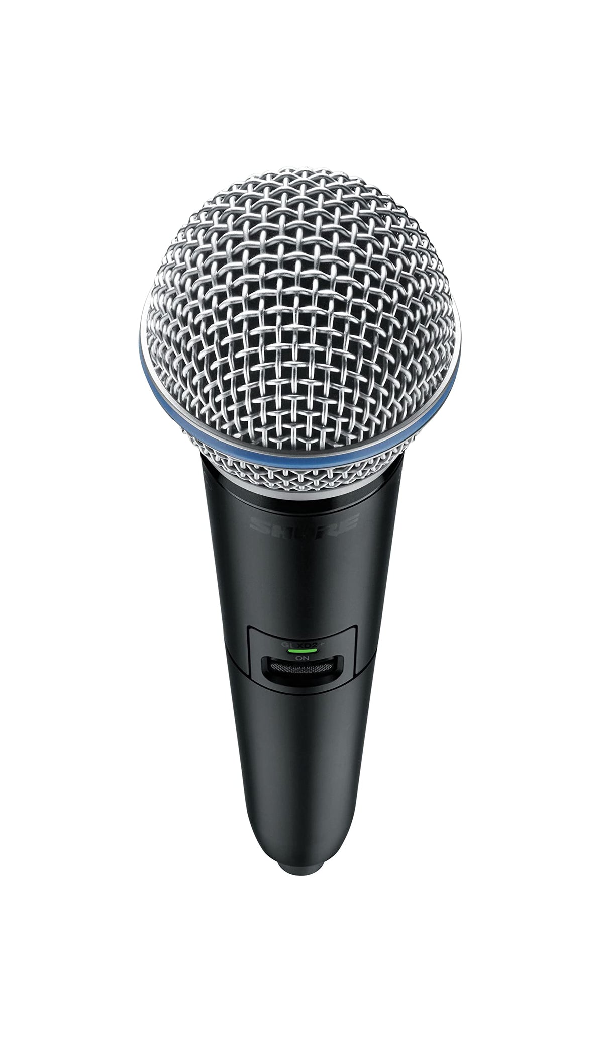 Shure GLXD2+/B87A Handheld Transmitter with BETA 87A Vocal Mic Capsule - for use with GLX-D+ Dual Band Digital Wireless Microphone Systems, Receiver Sold Separately (GLXD2+/B87A=-Z3)
