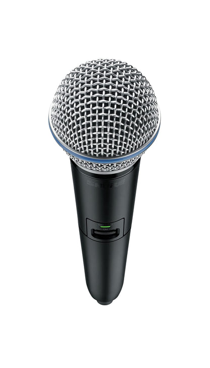Shure GLXD2+/B87A Handheld Transmitter with BETA 87A Vocal Mic Capsule - for use with GLX-D+ Dual Band Digital Wireless Microphone Systems, Receiver Sold Separately (GLXD2+/B87A=-Z3)